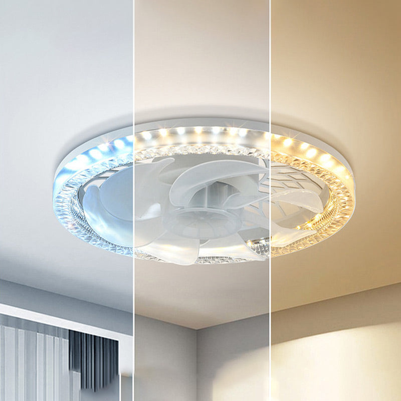 Ventilador silencioso ajustable 2 en 1 con control remoto y luz para dormitorio