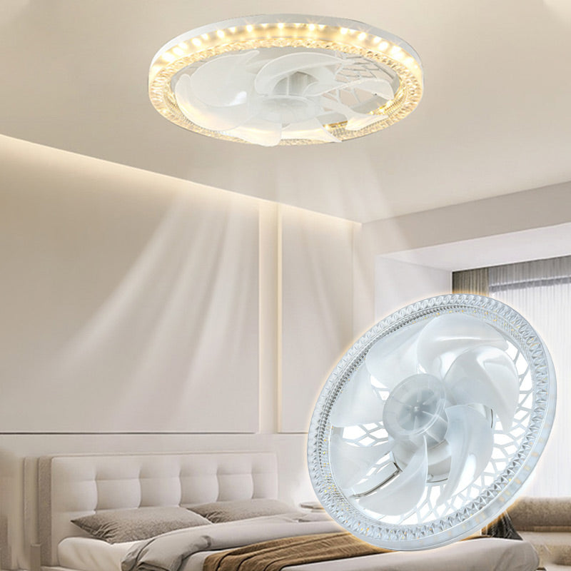 Ventilador silencioso ajustable 2 en 1 con control remoto y luz para dormitorio